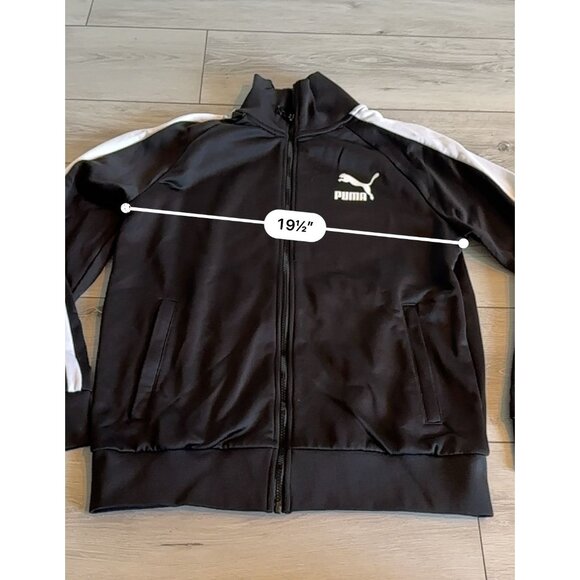 Puma Iconic t& Black Full Zip Long Sleeve Track Jacket Men's Medium M - Picture 4 of 8